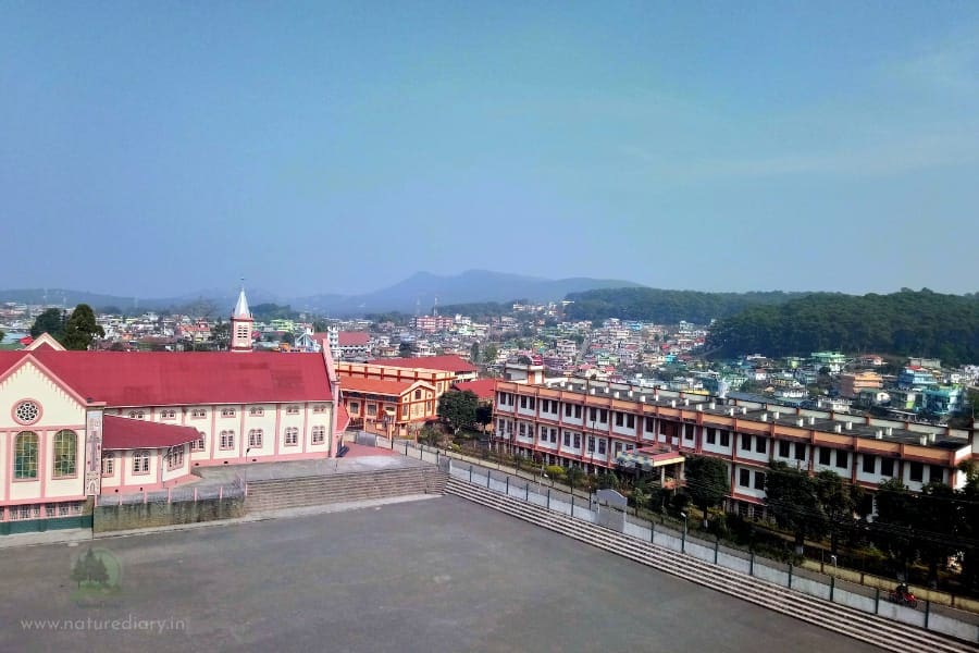 View of Shillong from the rooftop of Don Bosco museum