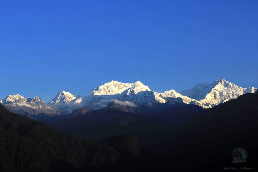 The Himalayan Mountain Range with Kanchenjunga from Pelling