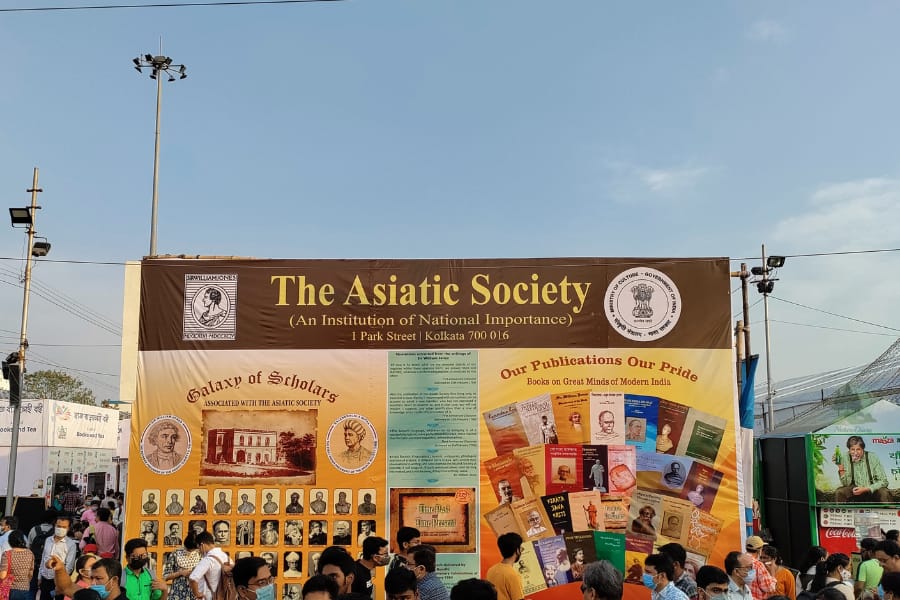 Stall of The Asiatic Society in book fair kolkata