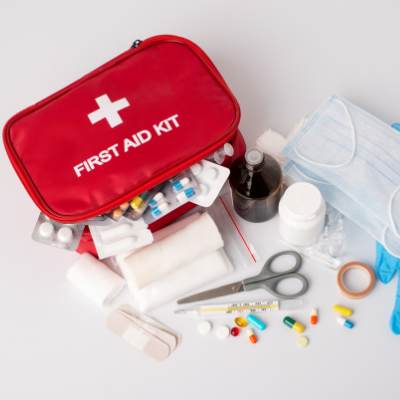 First aid and medicine kit for travel
