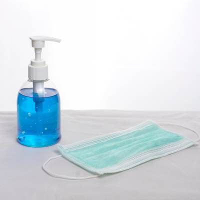 Sanitizer and face mask
