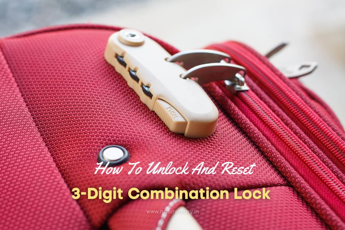 How To Unlock And Reset A 3-Digit Combination Lock Suitcase Or Bag?