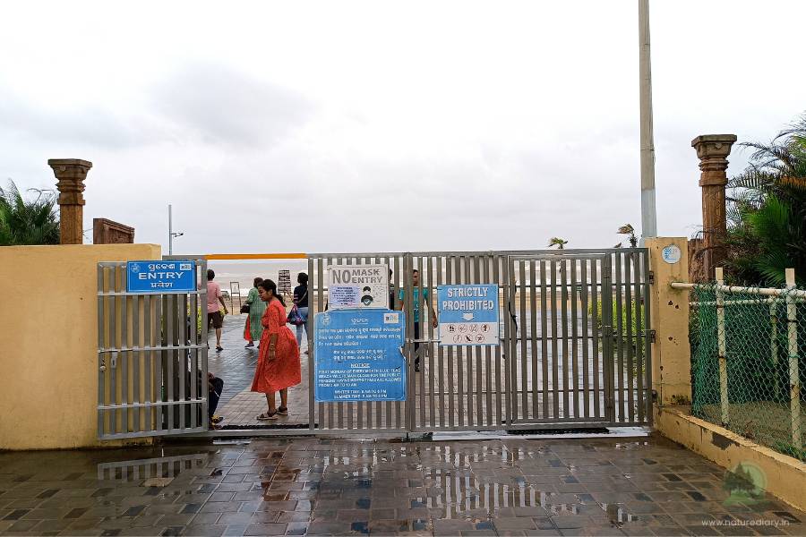 Main Gate of Puri Blue Flag Beach