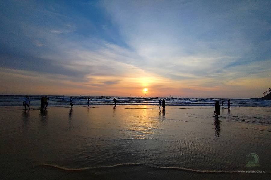 Sunset at Baga beach