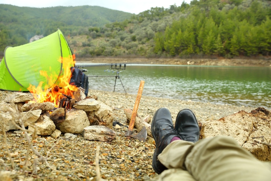 Isolate yourself from busy life during camping