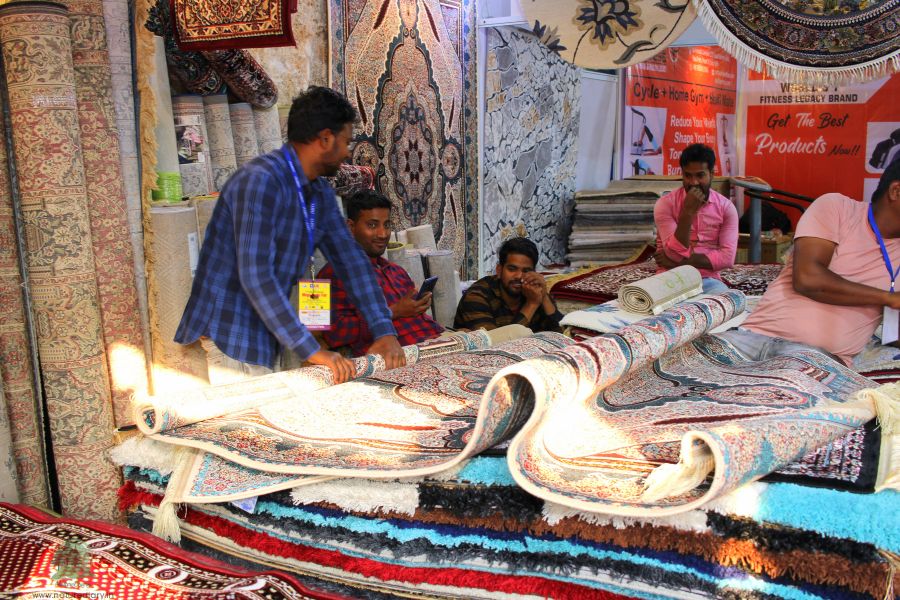 Carpets in trade fair