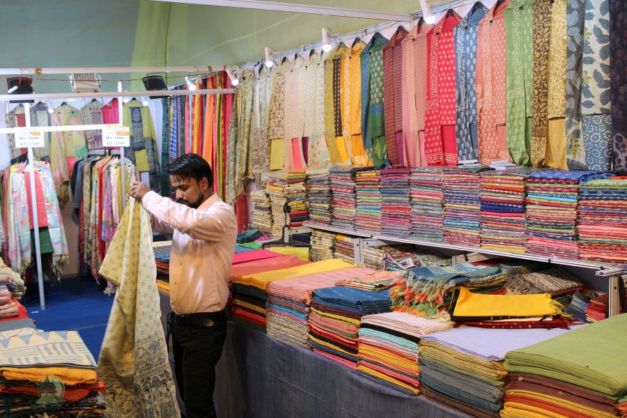 Different types of apparels in trade fair Kolkata