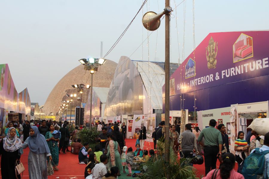 Halls at mega trade fair Kolkata