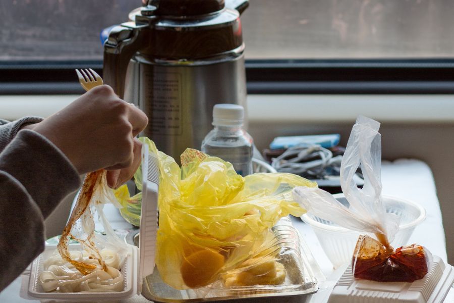 Food in train