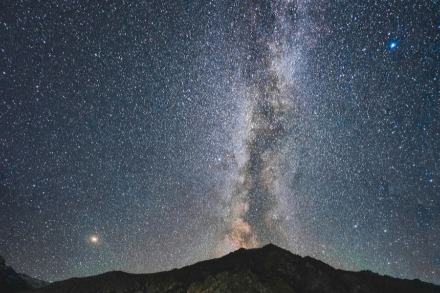 Stars and Milky Way at Nubra Valley, Ladakh