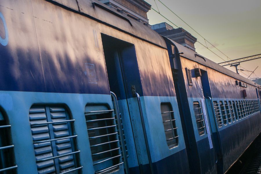 Superfast express train with different classes